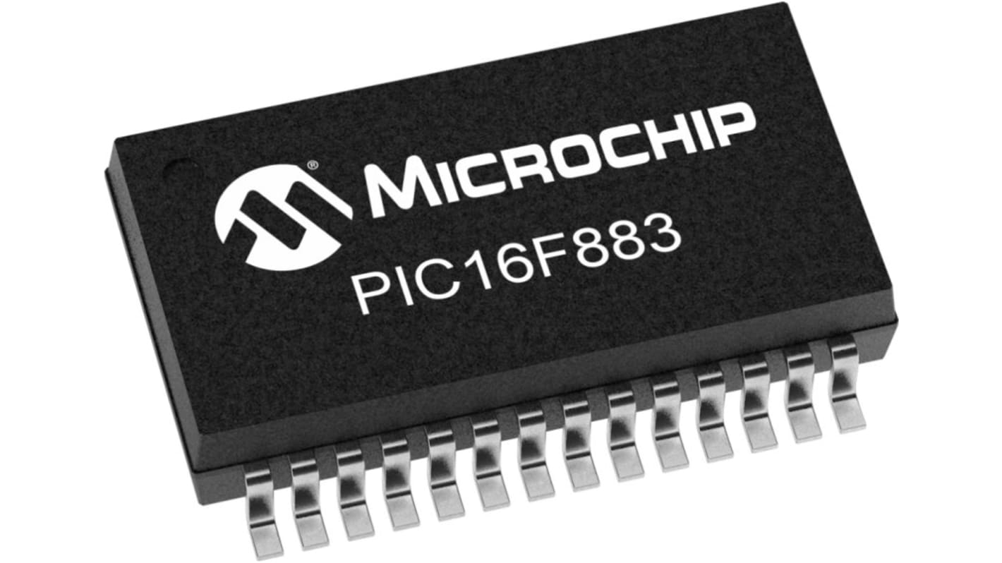 Microcontrollore MCU Microchip, PIC, SSOP, PIC16, 28 Pin, Montaggio superficiale