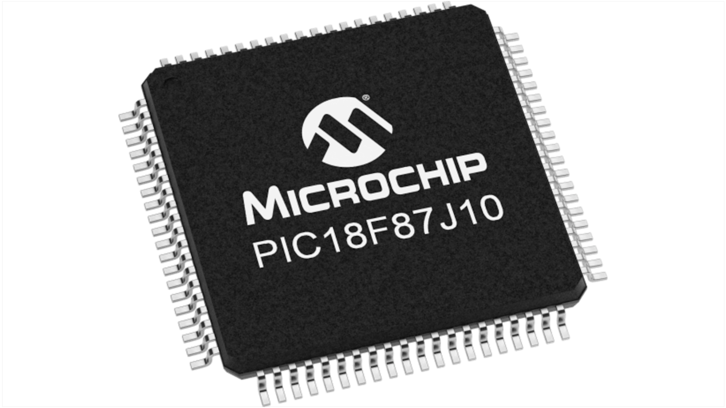 Microchip Mikrocontroller PIC18 PIC SMD TQFP 80-Pin