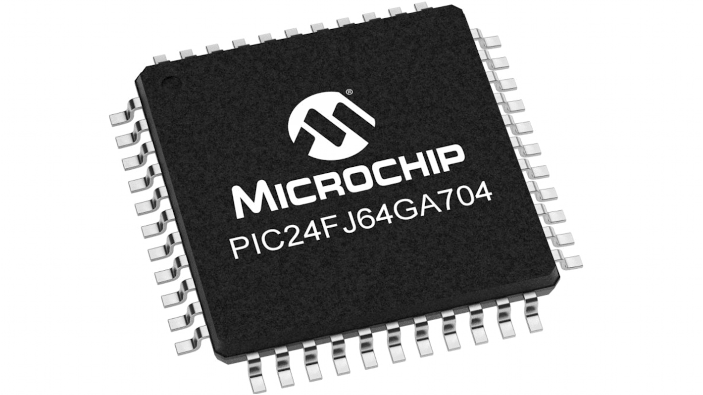 Microcontrollore Microchip, PIC, TQFP, PIC24F, 44 Pin, Montaggio superficiale