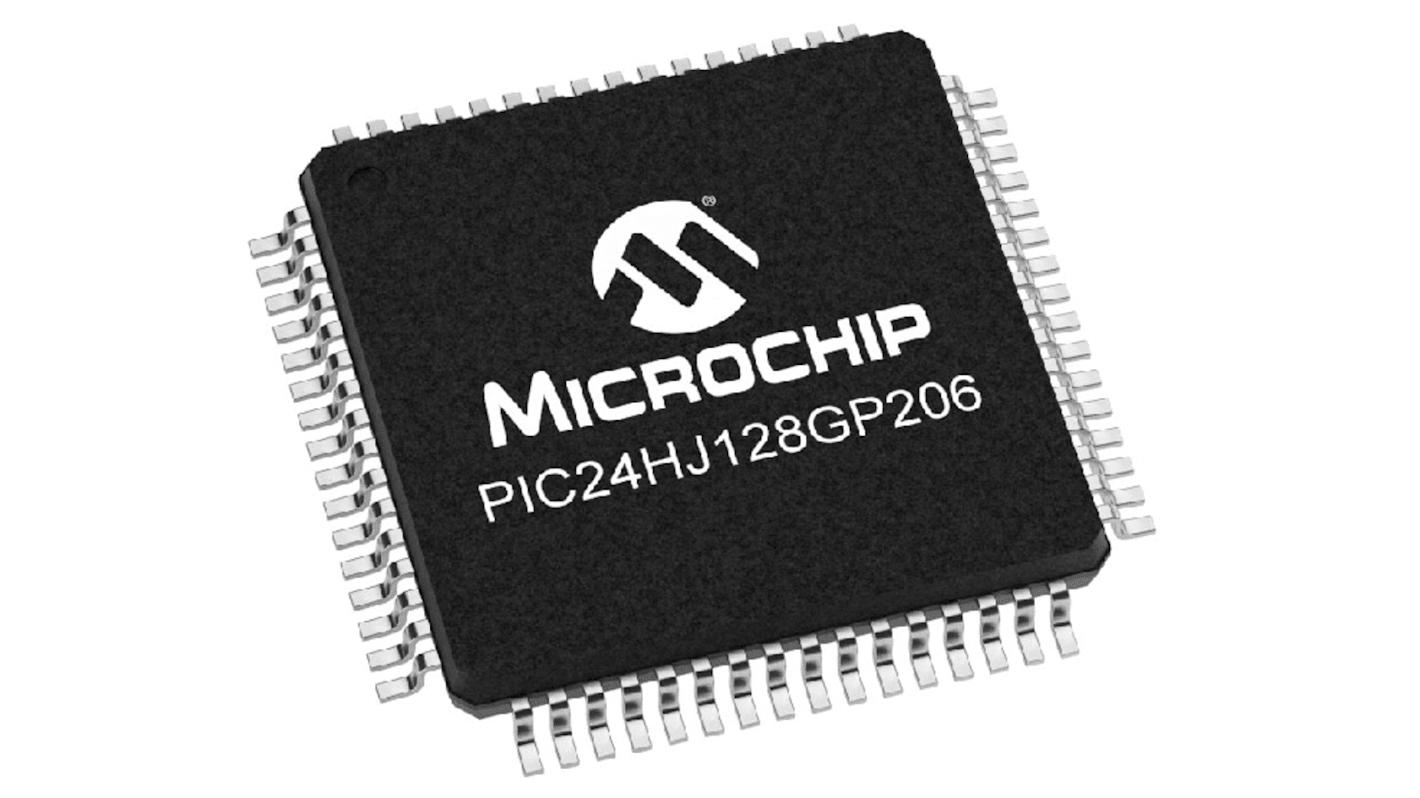 Microcontrôleur, TQFP 64, série PIC24H