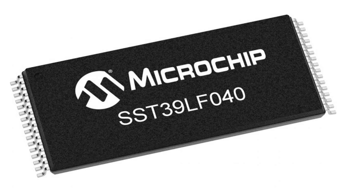 マイクロチップ,  フラッシュメモリ 4Mbit SPI, 32-Pin, SST39LF040-55-4C-WHE