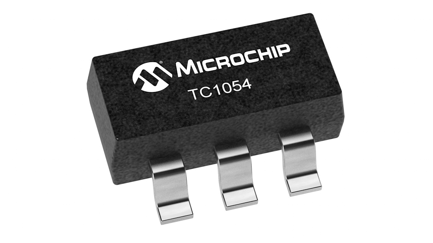 Microchip 電圧レギュレータ 低ドロップアウト電圧 低ドロップアウト 5 V, TC1054-5.0VCT713