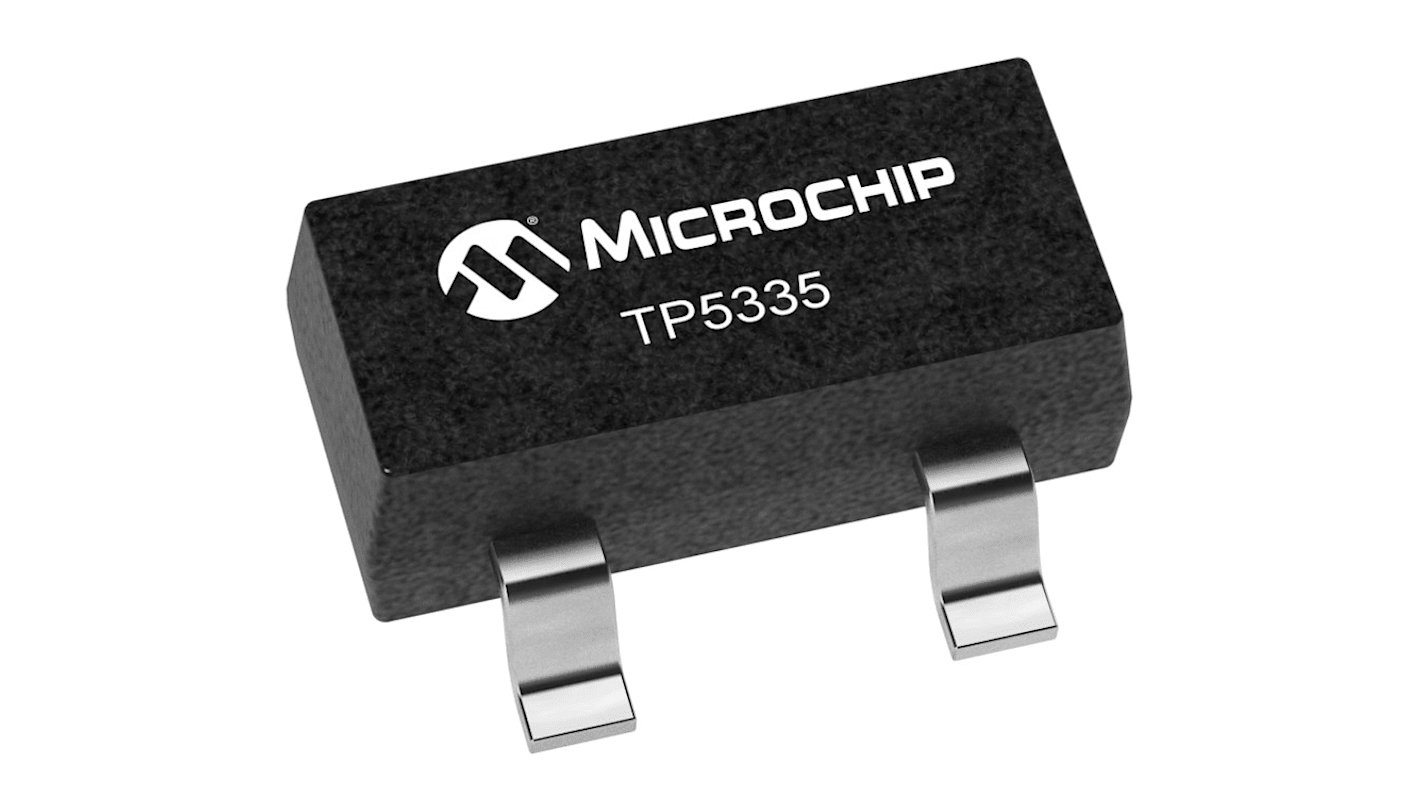 Microchip Pチャンネル MOSFET350 V スルーホール パッケージSOT-23