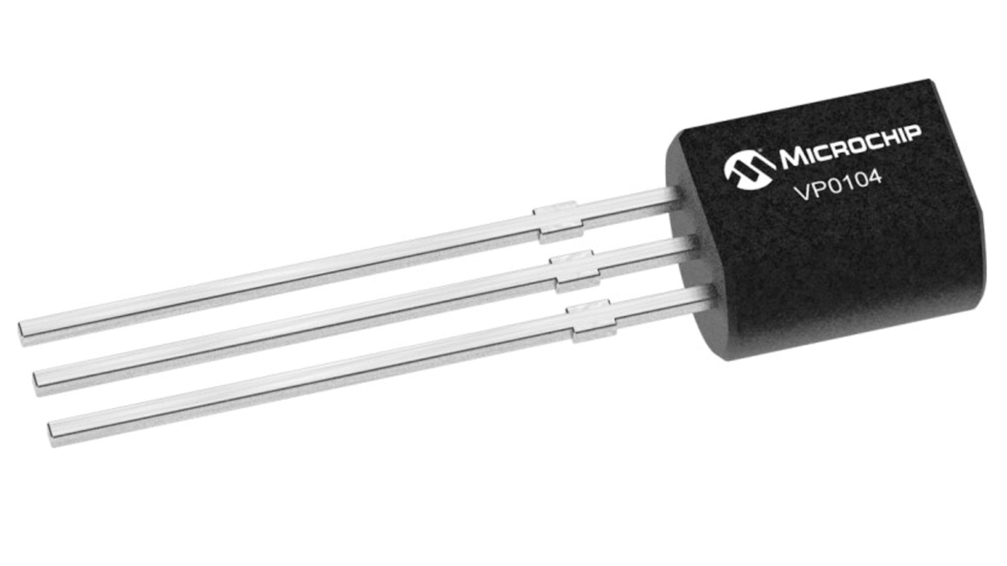 MOSFET Microchip VP0104N3-G, VDSS 40 V, TO-92