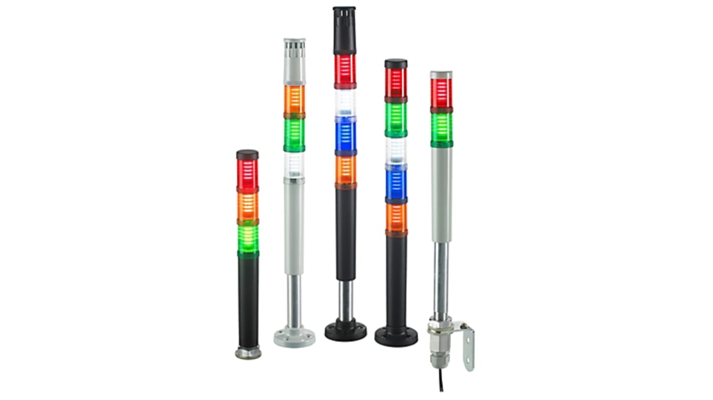 Columna de señalización Rockwell Automation 855D, LED, Ámbar, Verde, Rojo, alim. 24 V