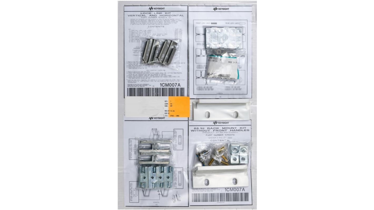 Kit de montaje para rack Keysight Technologies de Metal, para usar con Accesorios, 2 unidades