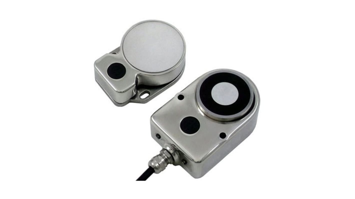Omron D40ML Series Safety Interlock Switch, Actuator Actuator Included, Die Cast Aluminium, Magnet Lock