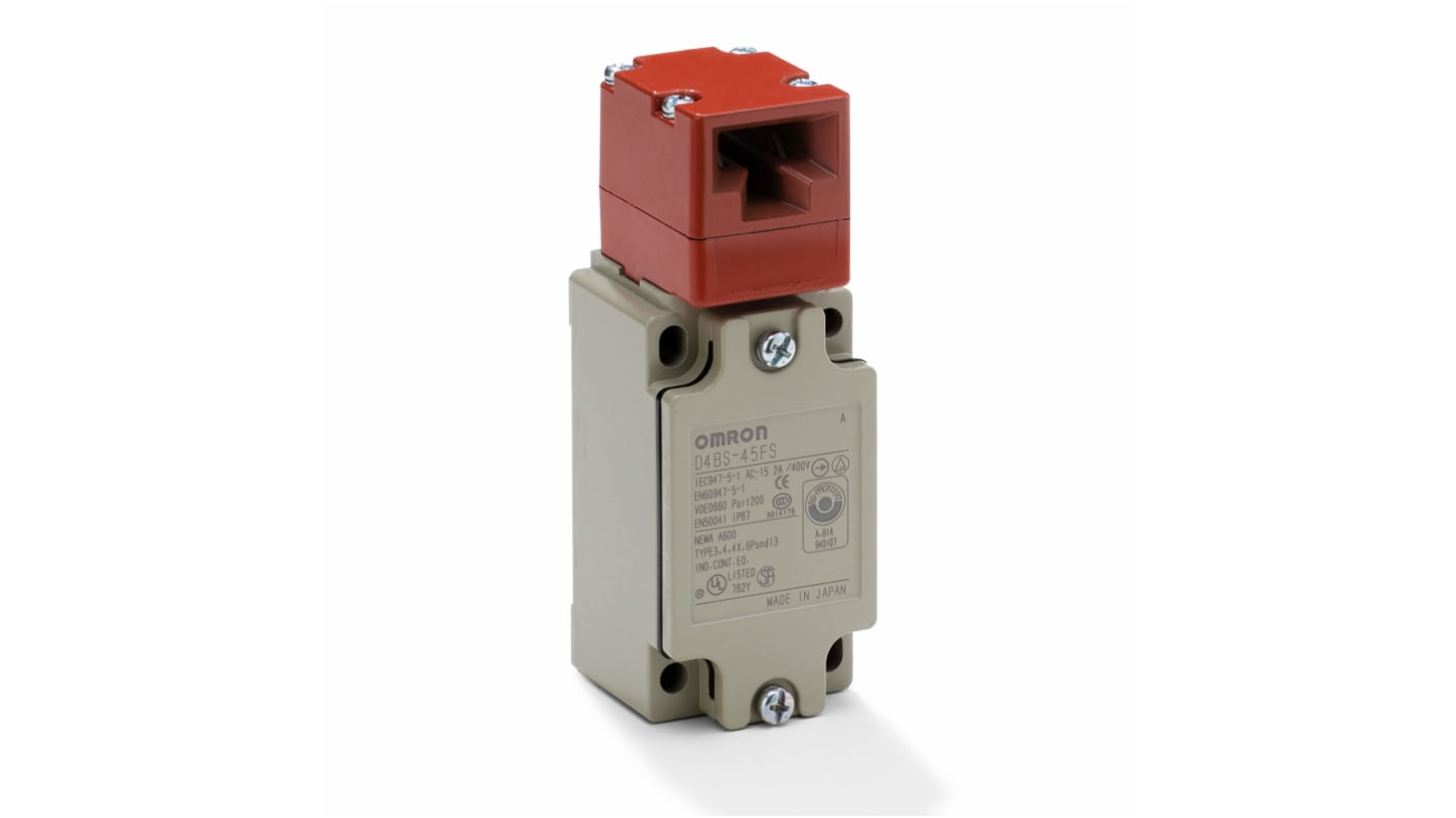 Safety interlock switch, DPDB 2-NC, 10 A