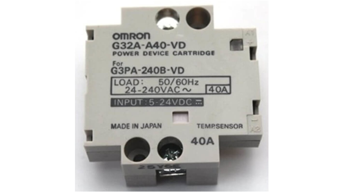 Omron Power Device Cartridge for G3PA-420B-VD SSR, G32A-A420-VD DC12-24