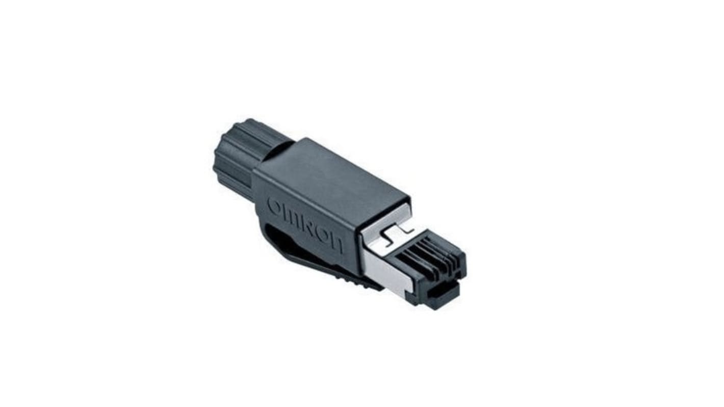 Omron RJ45 モジュラーコネクタ, プラグ, RJ45コネクタ, パネルマウント, Cat5, XS6G-T421-1