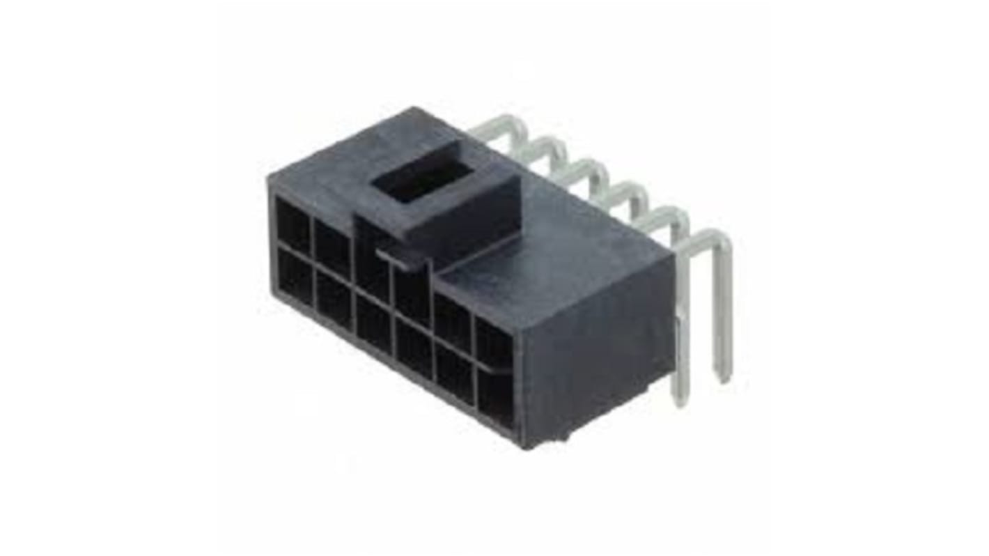 Molex 105314 Leiterplatten-Stiftleiste, 12-polig / 2-reihig, Raster 2.5mm