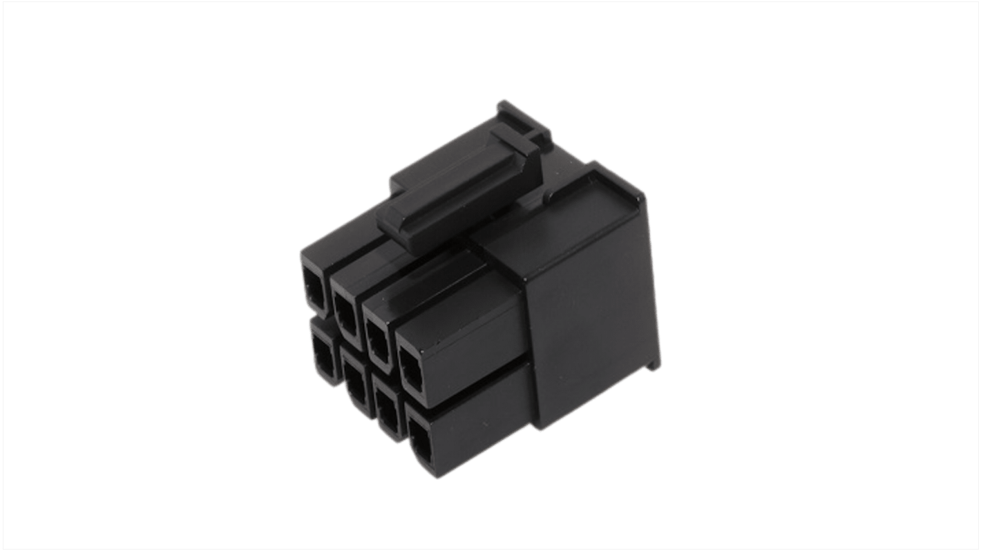 Molex Receptacle Crimp Connector Housing, 5.7mm Pitch, 8 Way, 2 Row