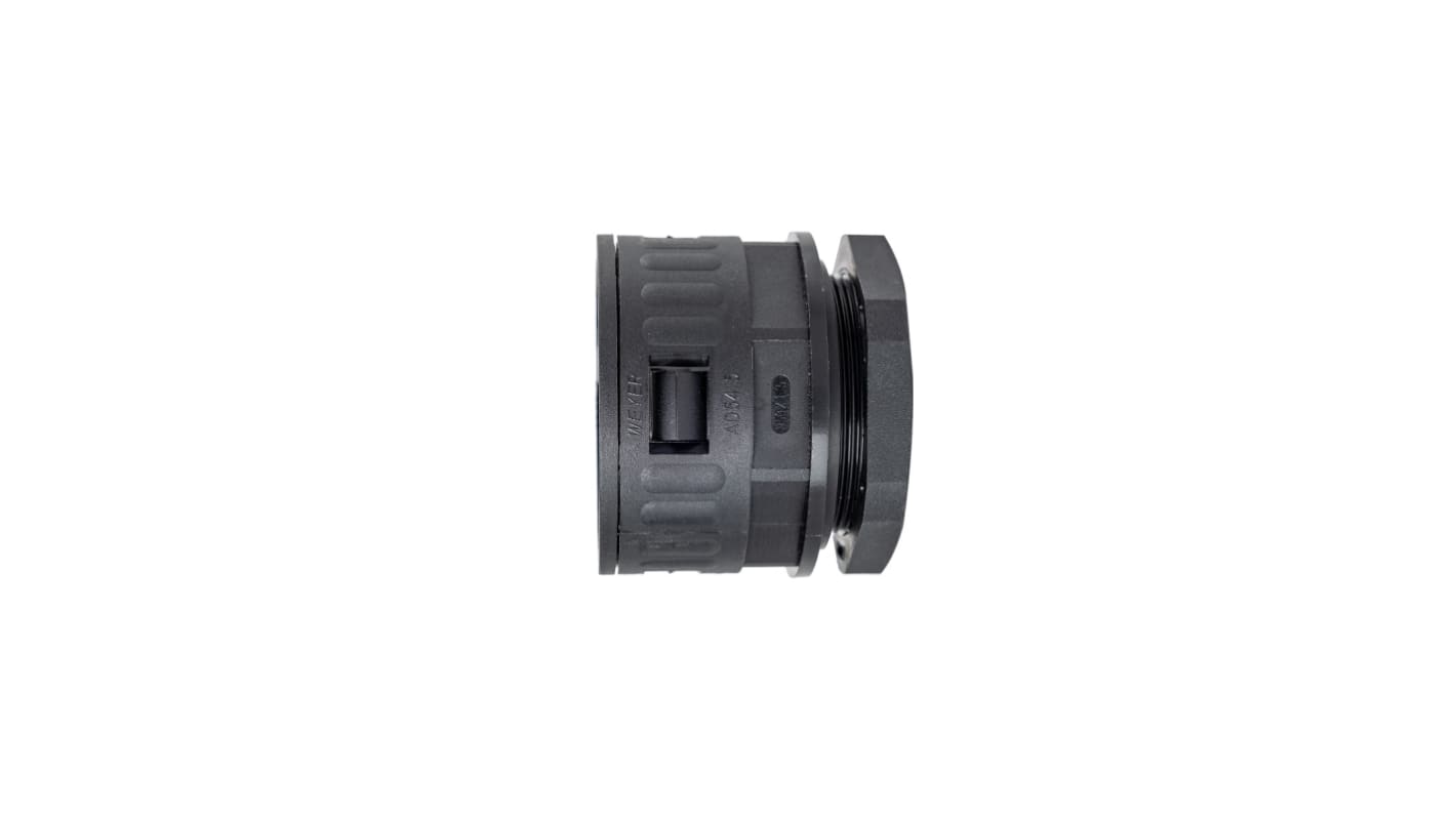 RS PRO Fixed Straight, Conduit Fitting, 48mm Nominal Size, M50 x 1.5, Polyamide, Black