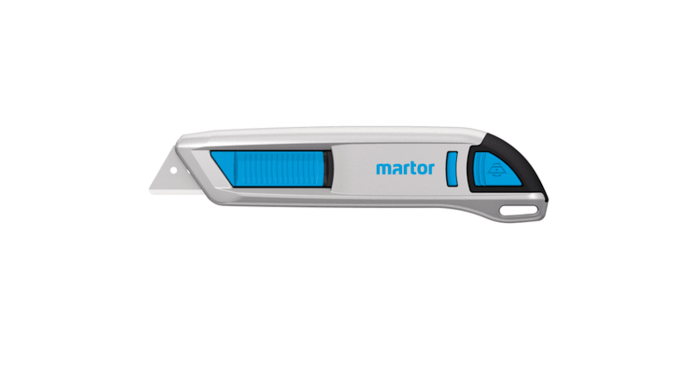 MARTOR 50000110 Sicherheitsmesser, Robust Trapezklinge 65232, Automatisch einziehbar, 17mm,  Einziehbar