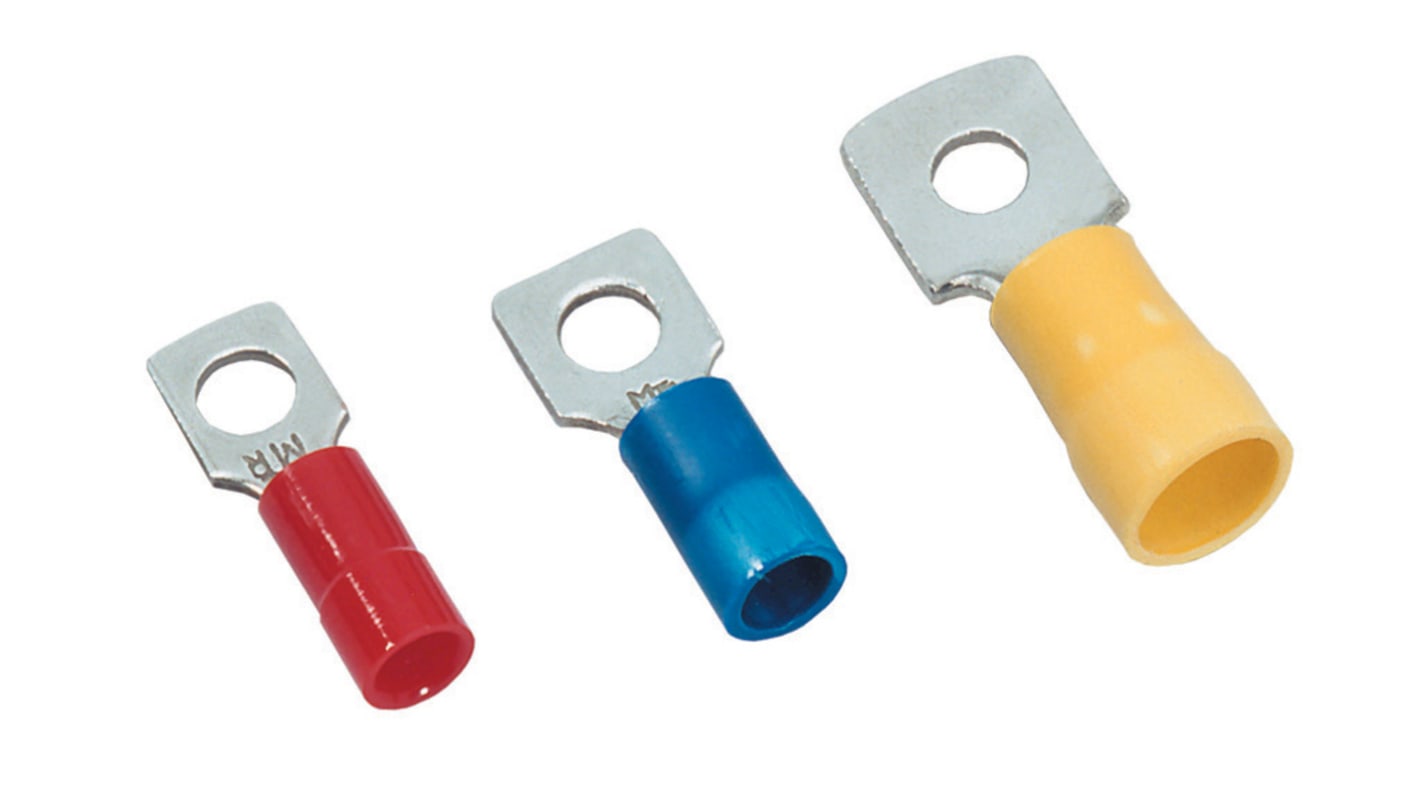 MECATRACTION Insulated Spade Connector, Preinsulated Square Terminals