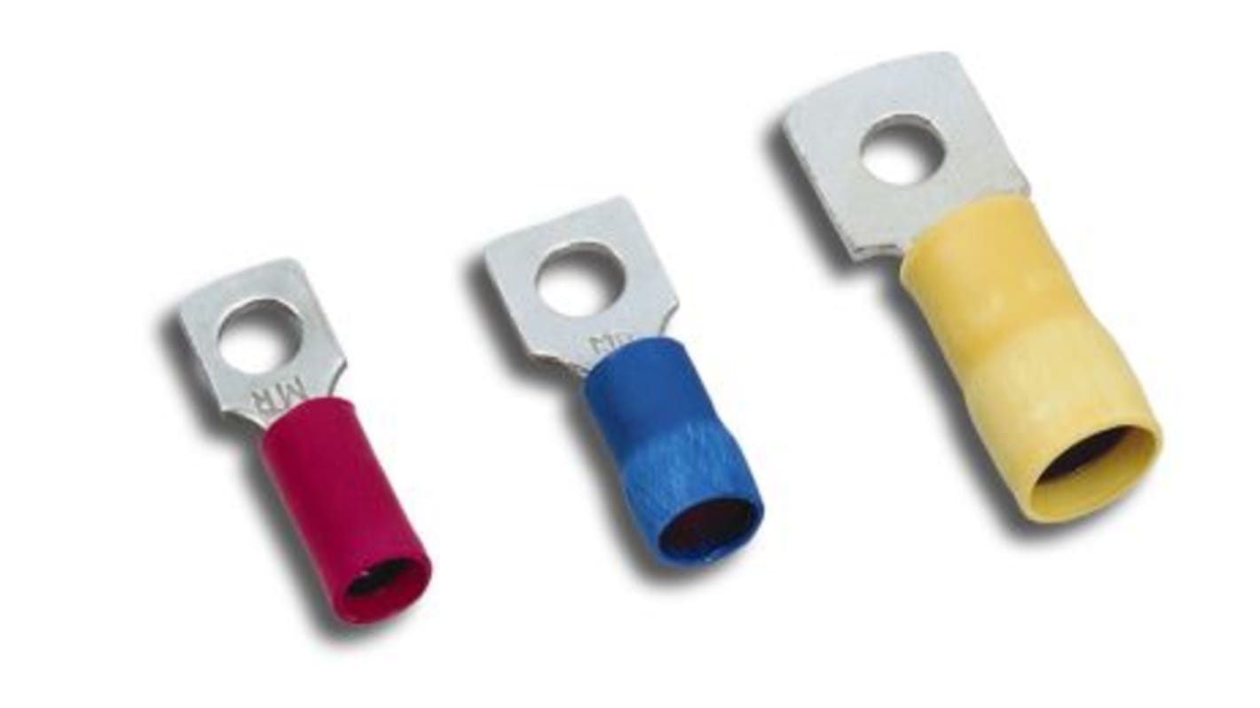 C100SRGA14 MECATRACTION Insulated Spade Connector, Square Terminal RS