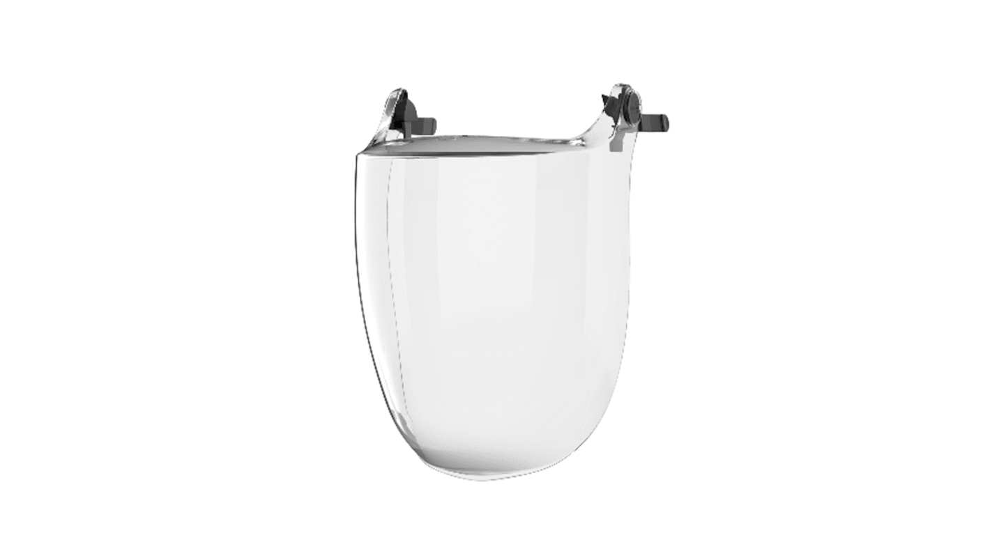 JSP Clear PC Visor with Brow Guard , Resistant To Flying Particles