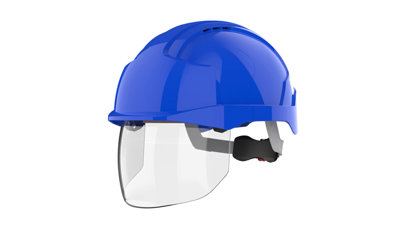 Casco JSP de color Azul , ventilado