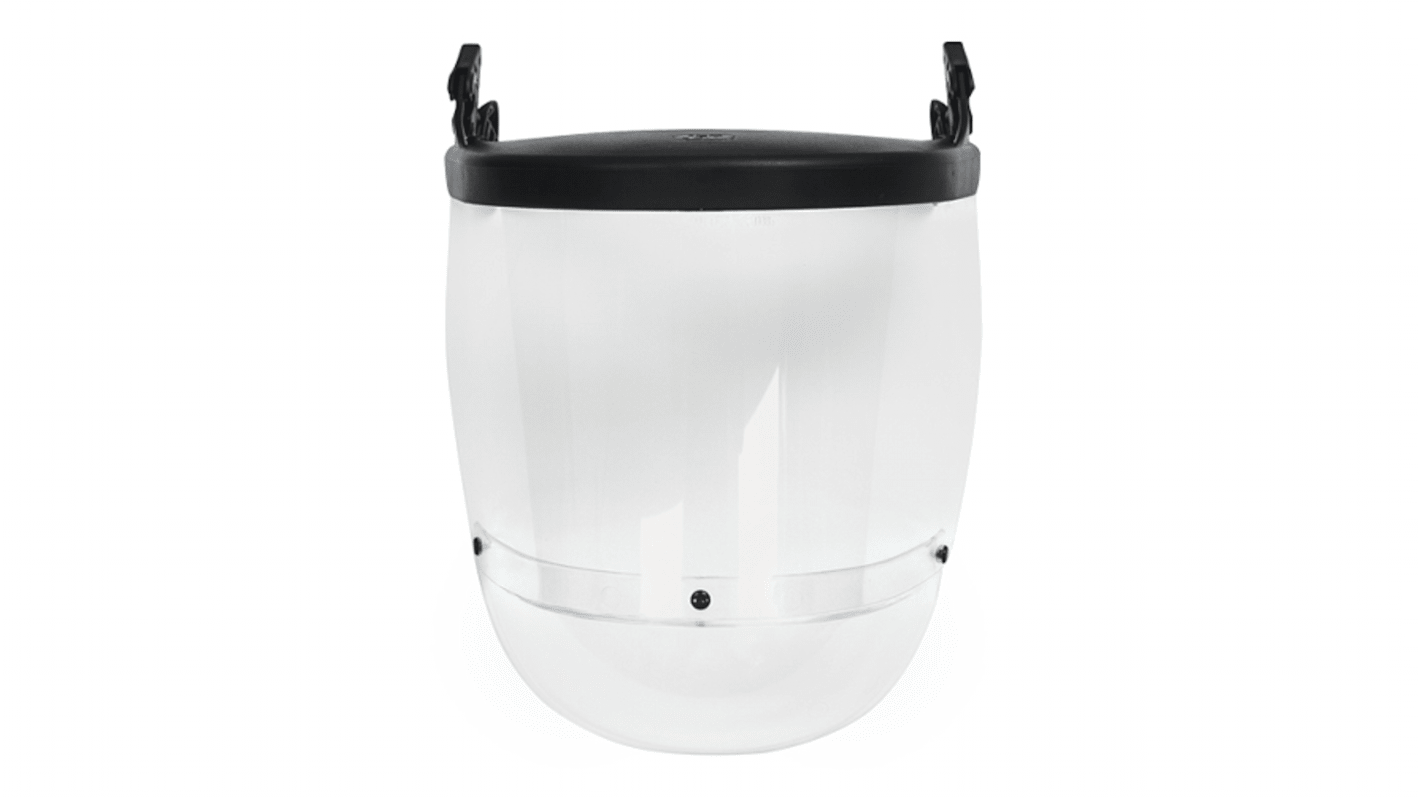 JSP Clear Acetate Visor with Brow, Chin Guard , Resistant To Flying Particles, Liquids