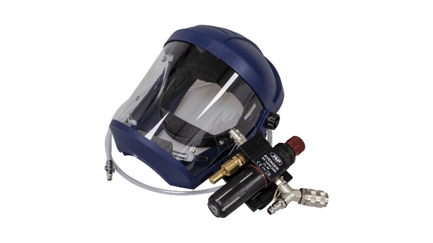 JSP Gebläse-Atemschutzmaske , BS EN 1835, pneumatisch mit Kopf-Stoßschutz