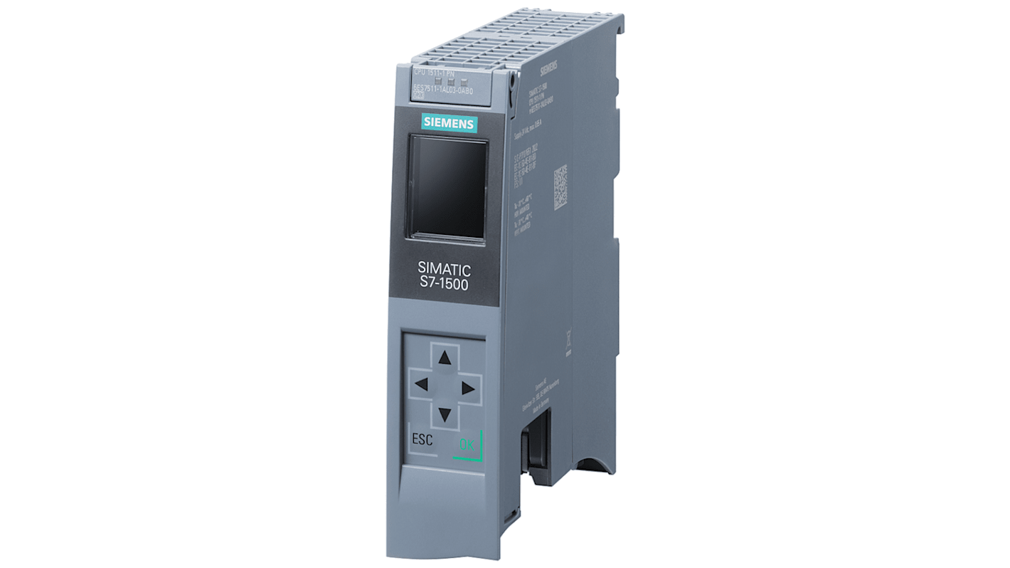 Siemens 6ES7511 SPS CPU, 20 Eing. / 20 Digitaleing. Profibus, Profinet Eing.Typ für SIMATIC S7-1500