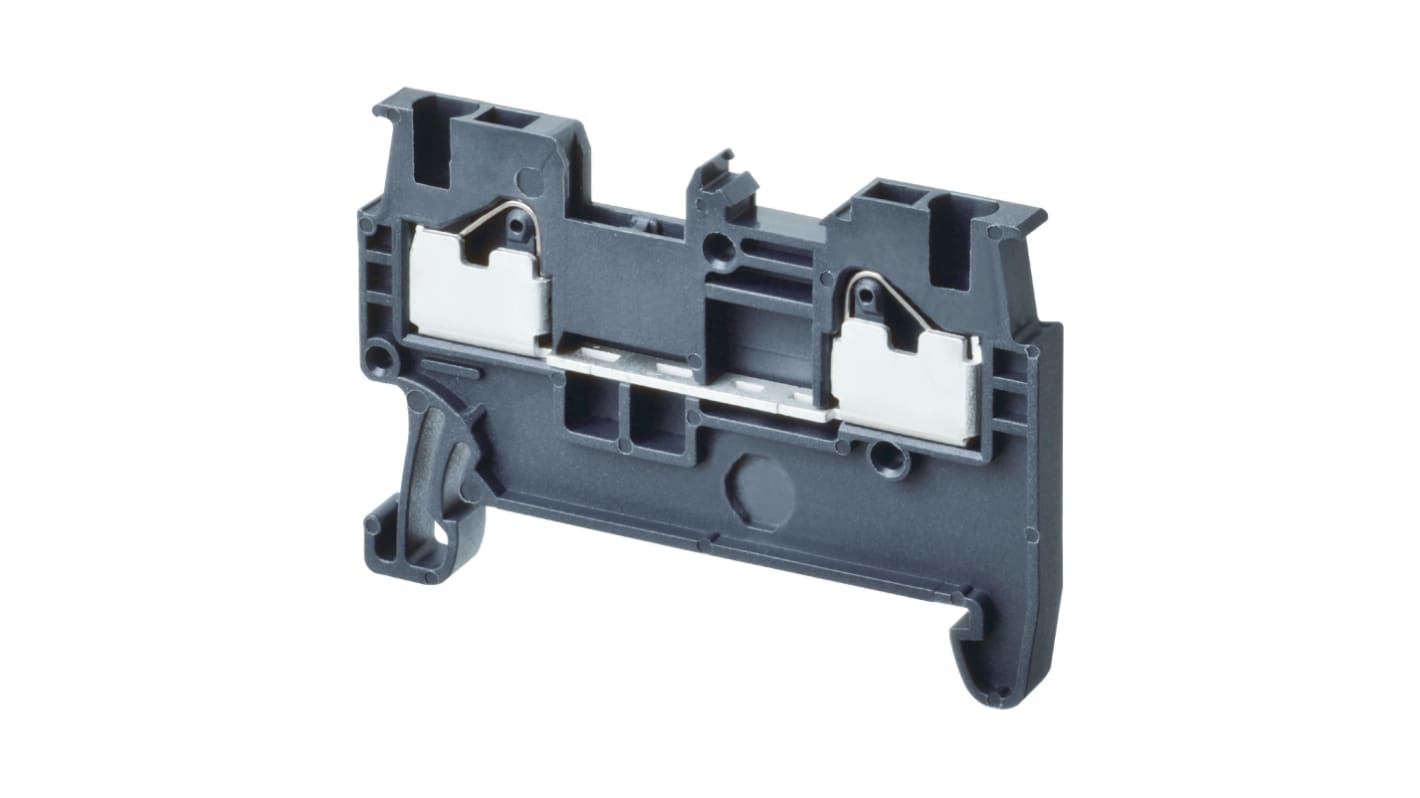 Omron XW5T-P Series Grey Feed Through Terminal Block, 1-Level, Push In Termination