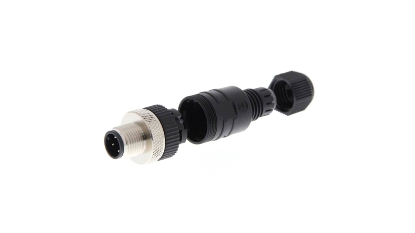 Field assembly connector, M12 straight p