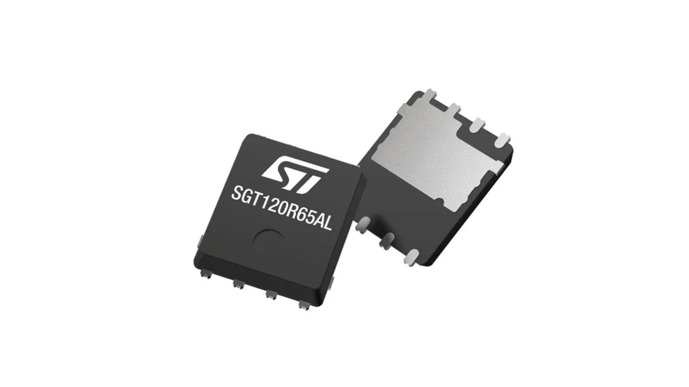 STMicroelectronics SGT120R65AL Dual, SMD, THT MOSFET Transistor 750 V / 15 A, 4-Pin Rolle