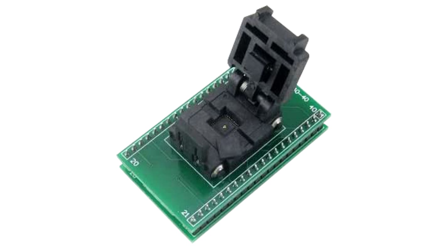 Seeit 0.5mm Pitch IC Socket Adapter, 40 Pin Female QFN to 40 Pin Male DIP