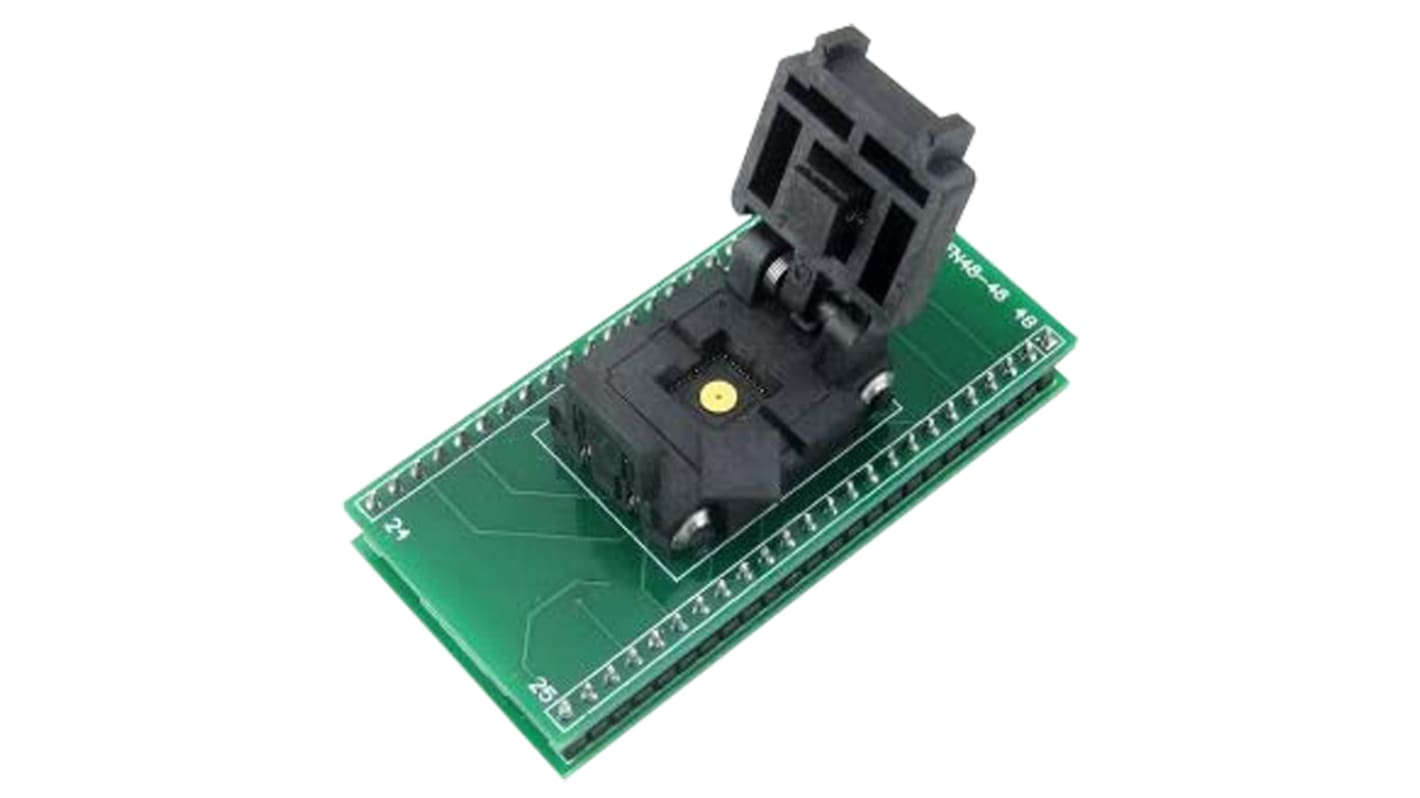 Seeit 0.5mm Pitch IC Socket Adapter, 48 Pin Female QFN to 48 Pin Male DIP