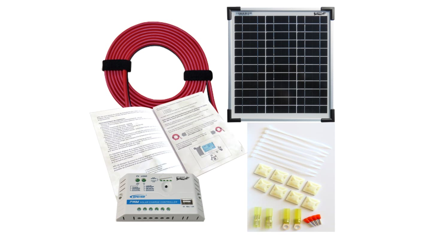 Fotovoltaický solární panel, počet článků: 36 monokrystalický 10W 12V 10W