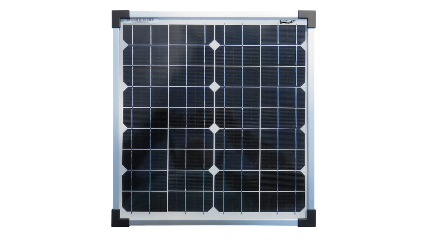 Solpanel, Panelsæt til solceller, Mærkeeffekt: 20W, Spidseffekt: 20W, 22.5V