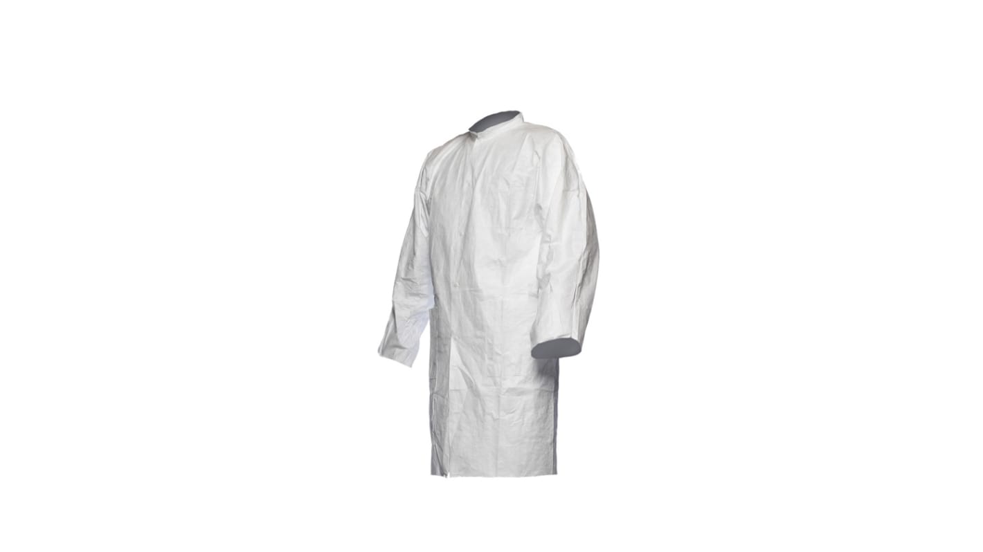 Tyvek White Men Reusable Lab Coat, L