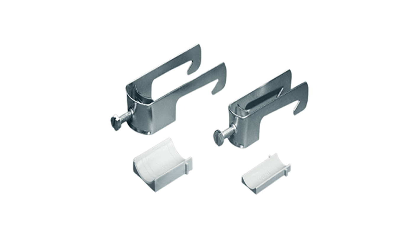 Produktbild von RS PRO Stahl Kantenklemmen Für Kabel – Für Flanschstärken 15–20 Mm, 25 Stück Im Pack