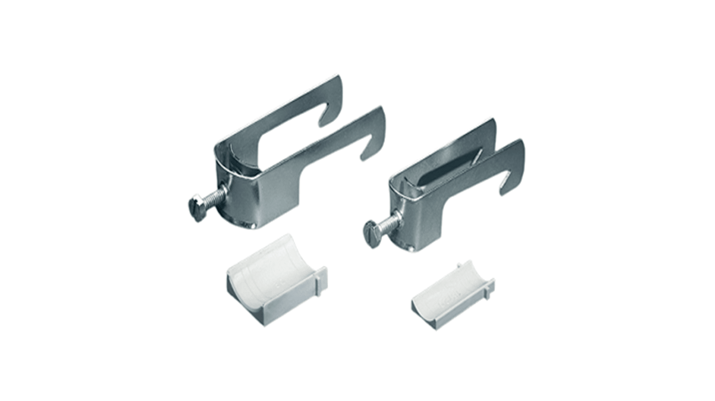 Rittal Natural Steel C-clamp, 38mm Max. Bundle