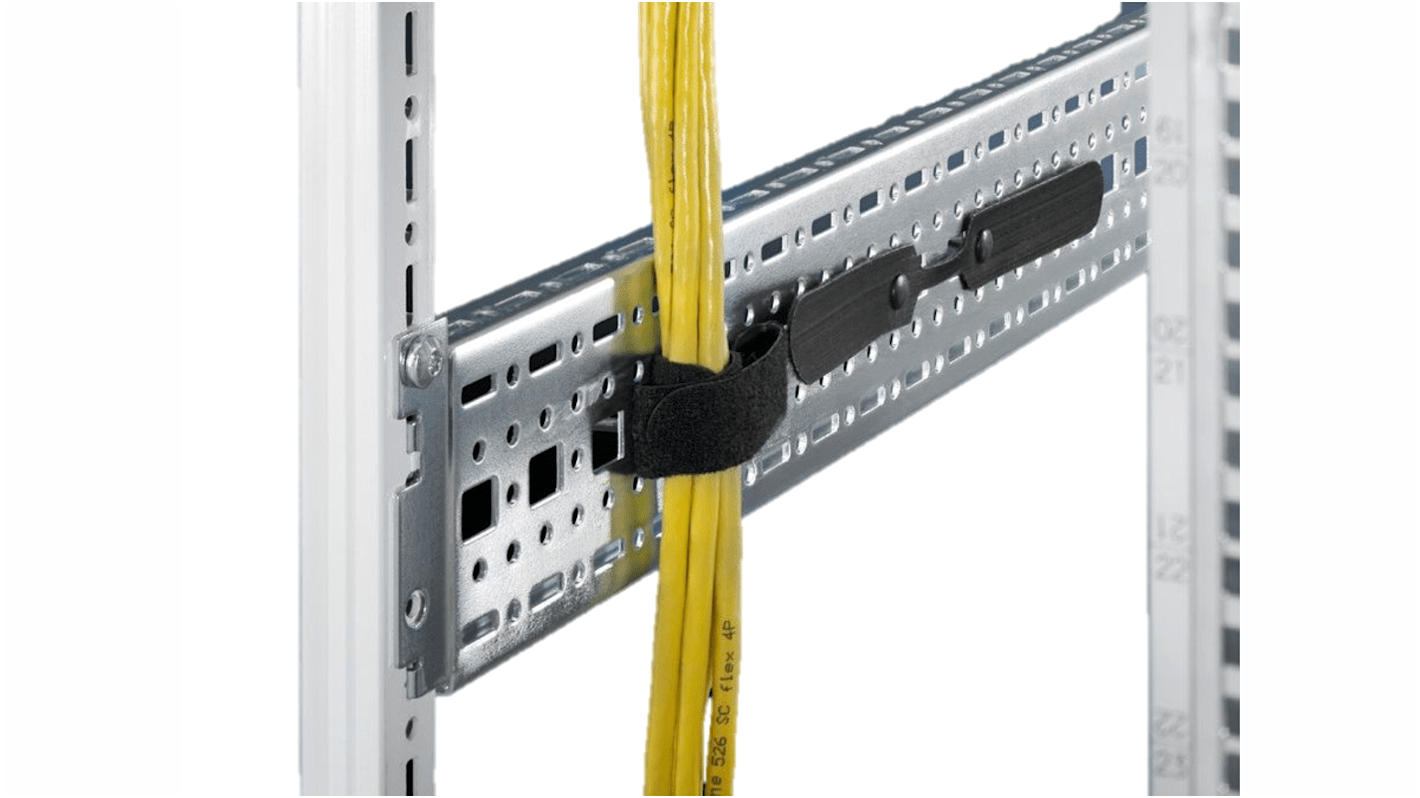 7072240 | Rittal Hook and Loop Cable Tie, Loop, 300mm x 20 mm, Black ...
