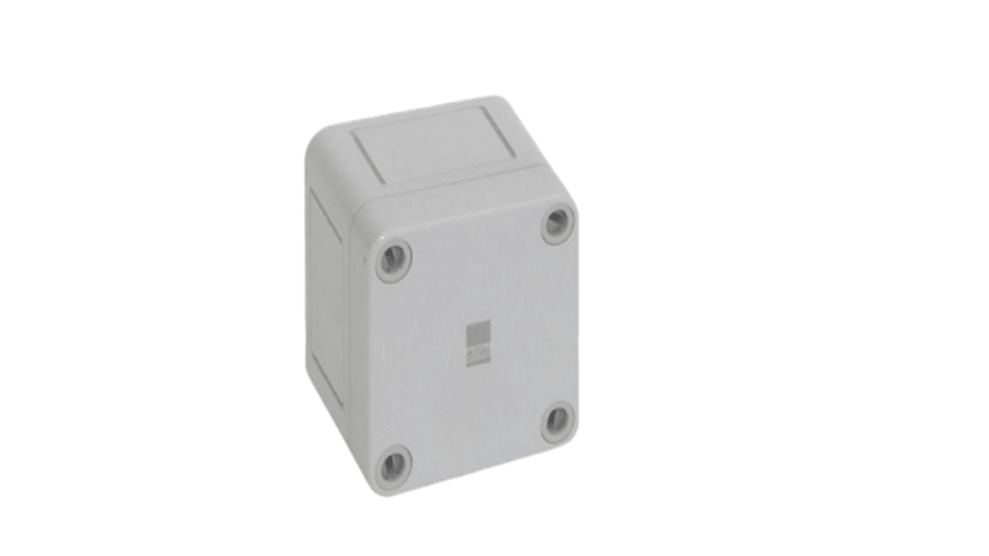 Rittal PK Series Grey Plastic Enclosure, IP66, IK08, Light Grey Lid, 57 x 65 x 65mm