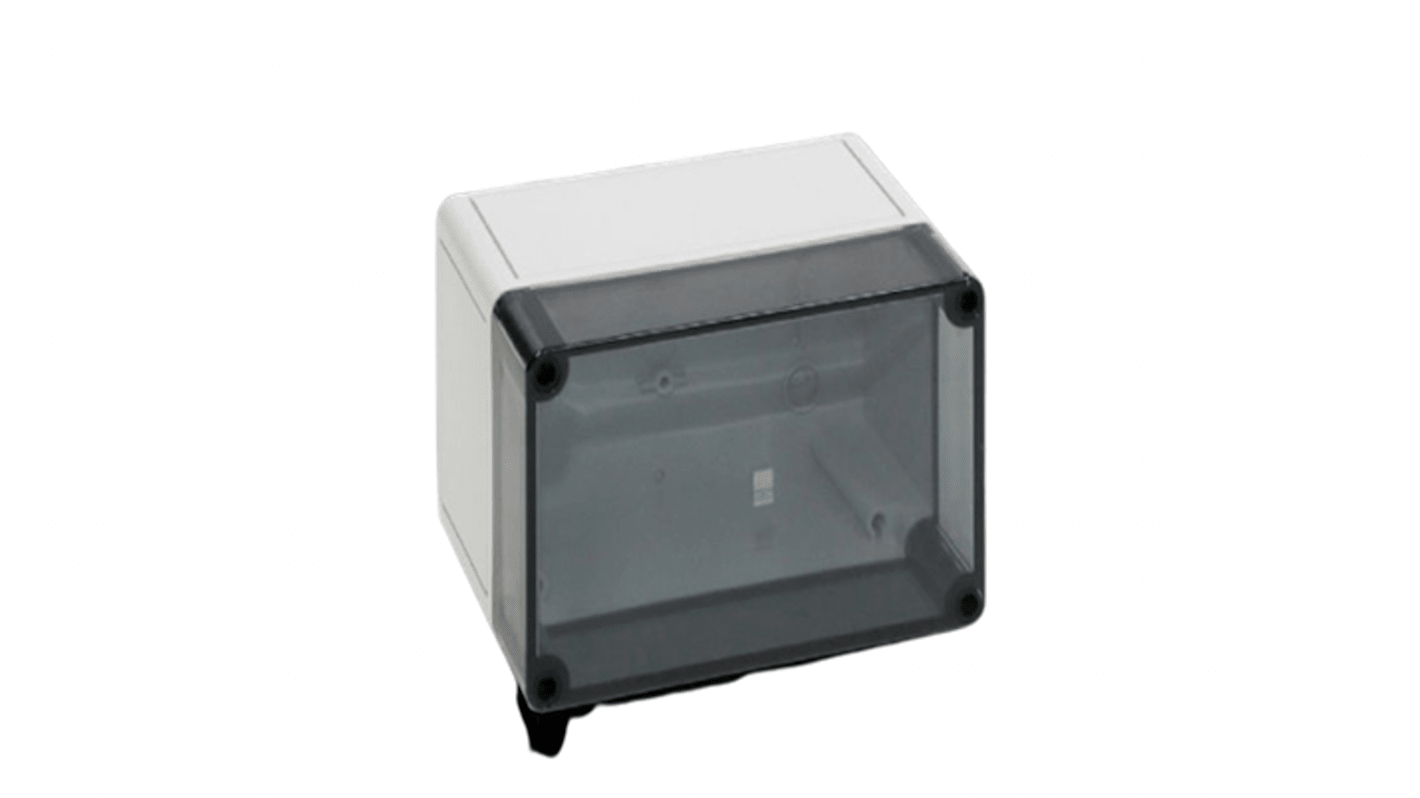 Rittal PK Series Grey Plastic Enclosure, IP66, IK08, Light Grey Lid, 111 x 180 x 110mm