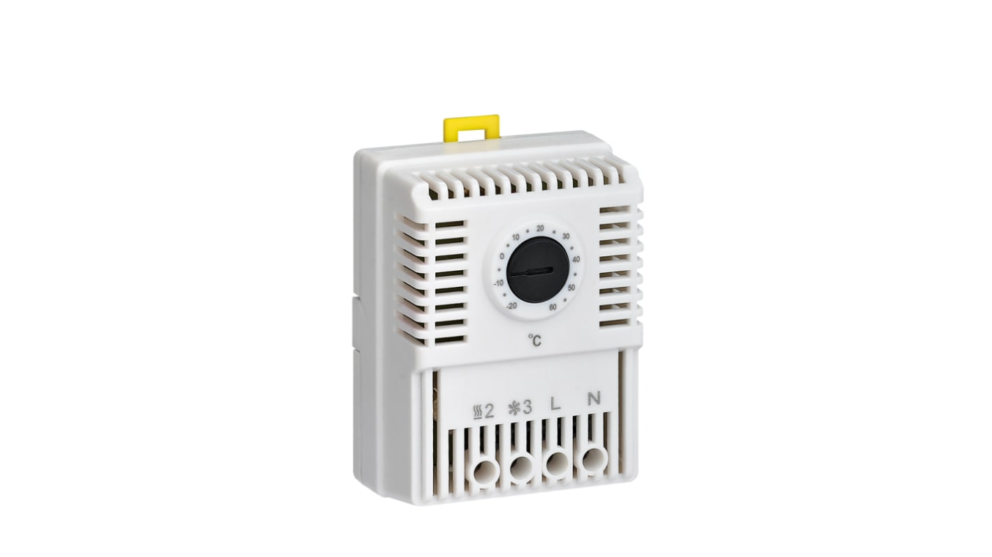 Termostato RS PRO, -20 °C a +60 °C, contacto 10A, 250 V, NC