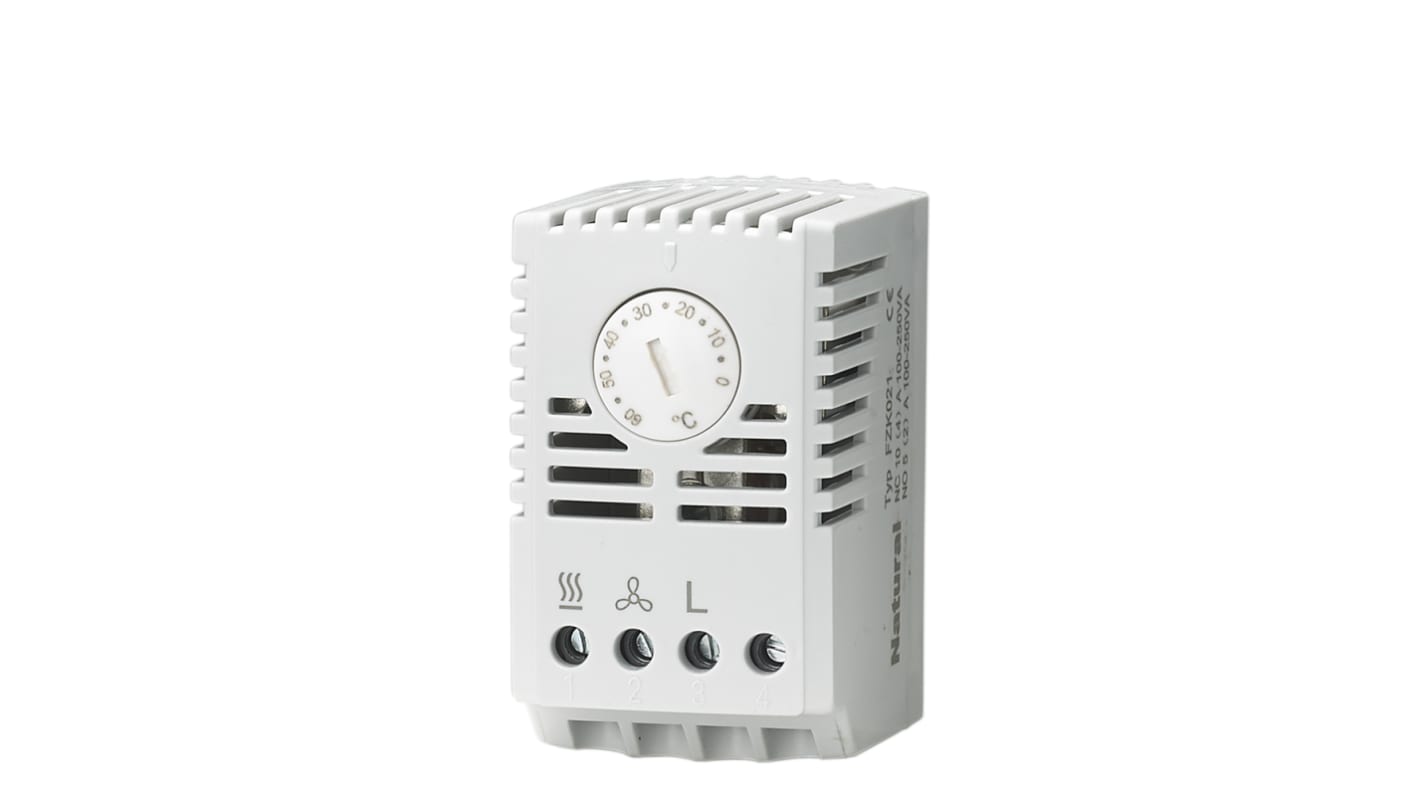 Termostato RS PRO, -20 °C a +80 °C, contacto 10A, 250 V, NC