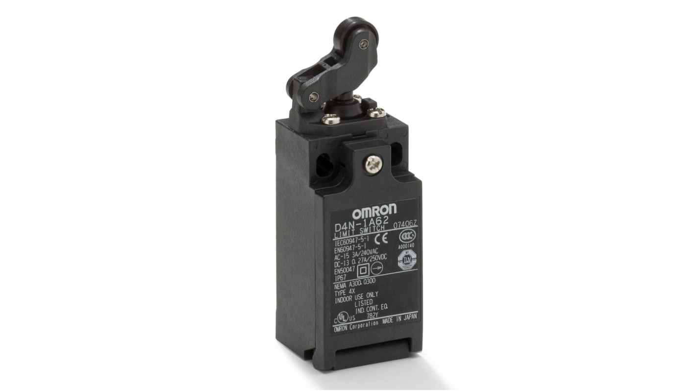 D4N9B62 Omron D4N Series Safety Limit Switch, IP67 RS