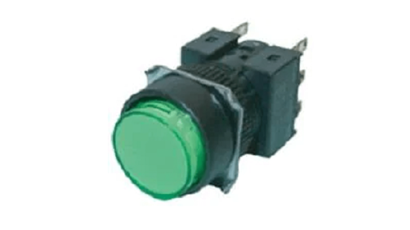 A165LTGY Omron A16 Series Illuminated Push Button Switch, Panel