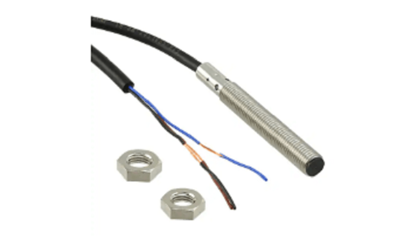 Omron Inductive Barrel-Style Proximity Sensor, M8 x 1, 2 mm Detection, PNP Output