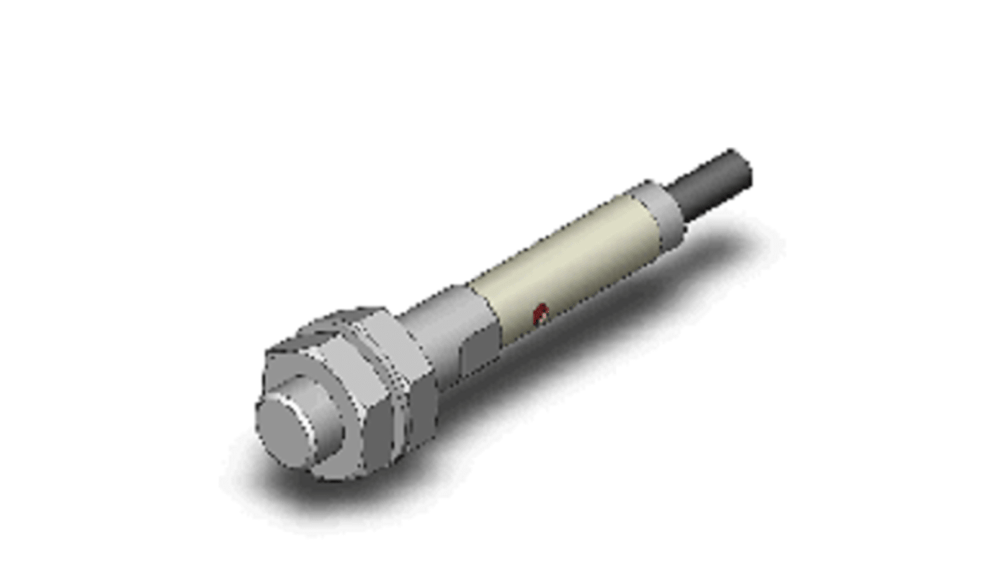 Omron Inductive Barrel-Style Proximity Sensor, M8 x 1, 1.5 mm Detection, PNP Output