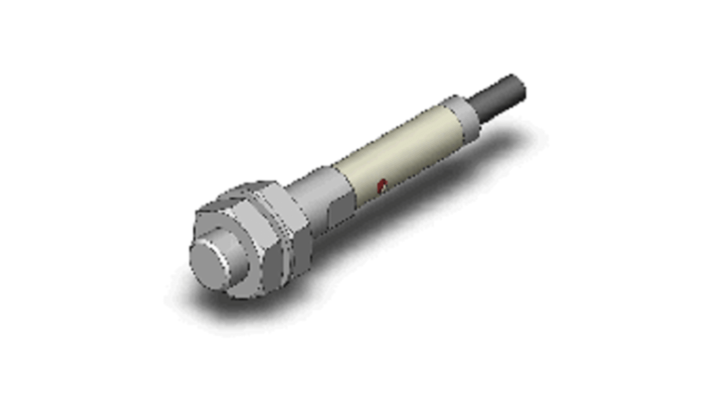 Omron Inductive Barrel-Style Proximity Sensor, M8 x 1, 1.5 mm Detection, NO Output