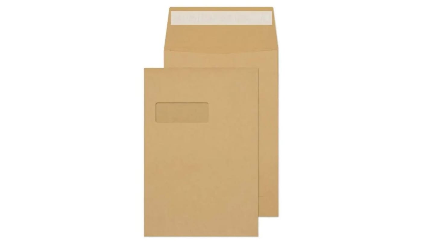 Manilla C4 Window Peel/Seal Mailing Envelope