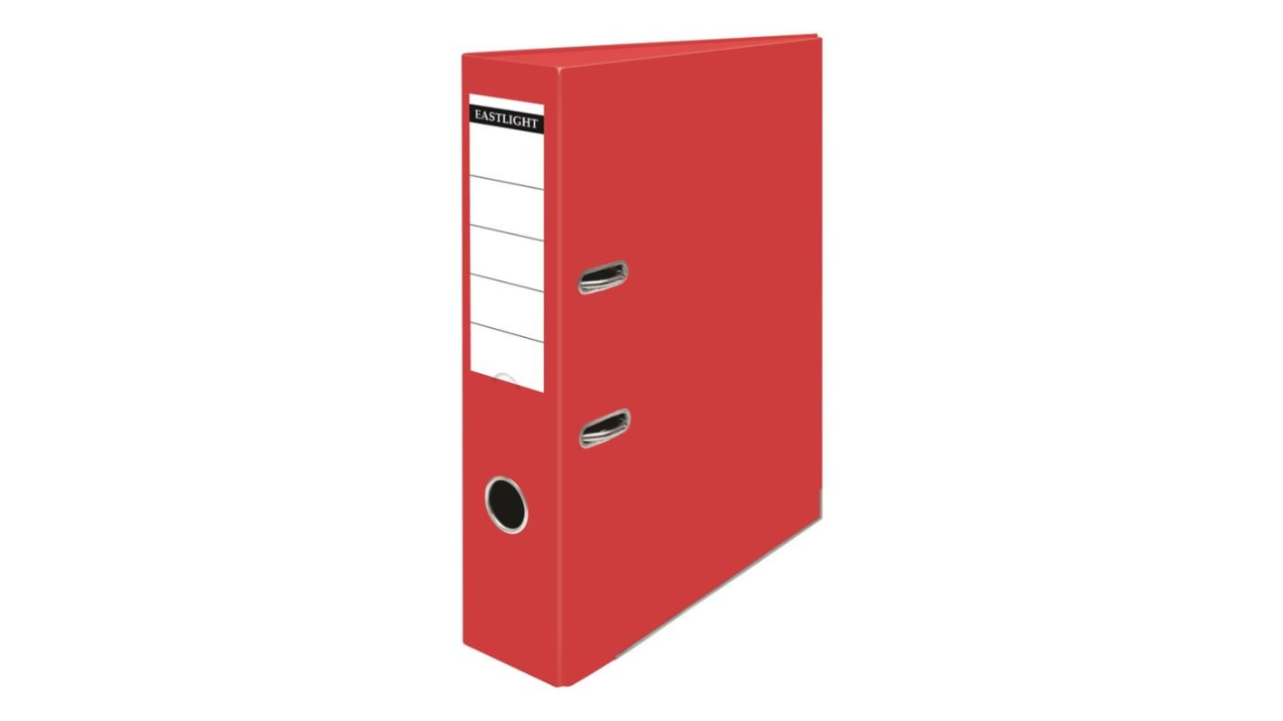 PASTOREG Red A4 Lever Arch Clip File, Ring Binder