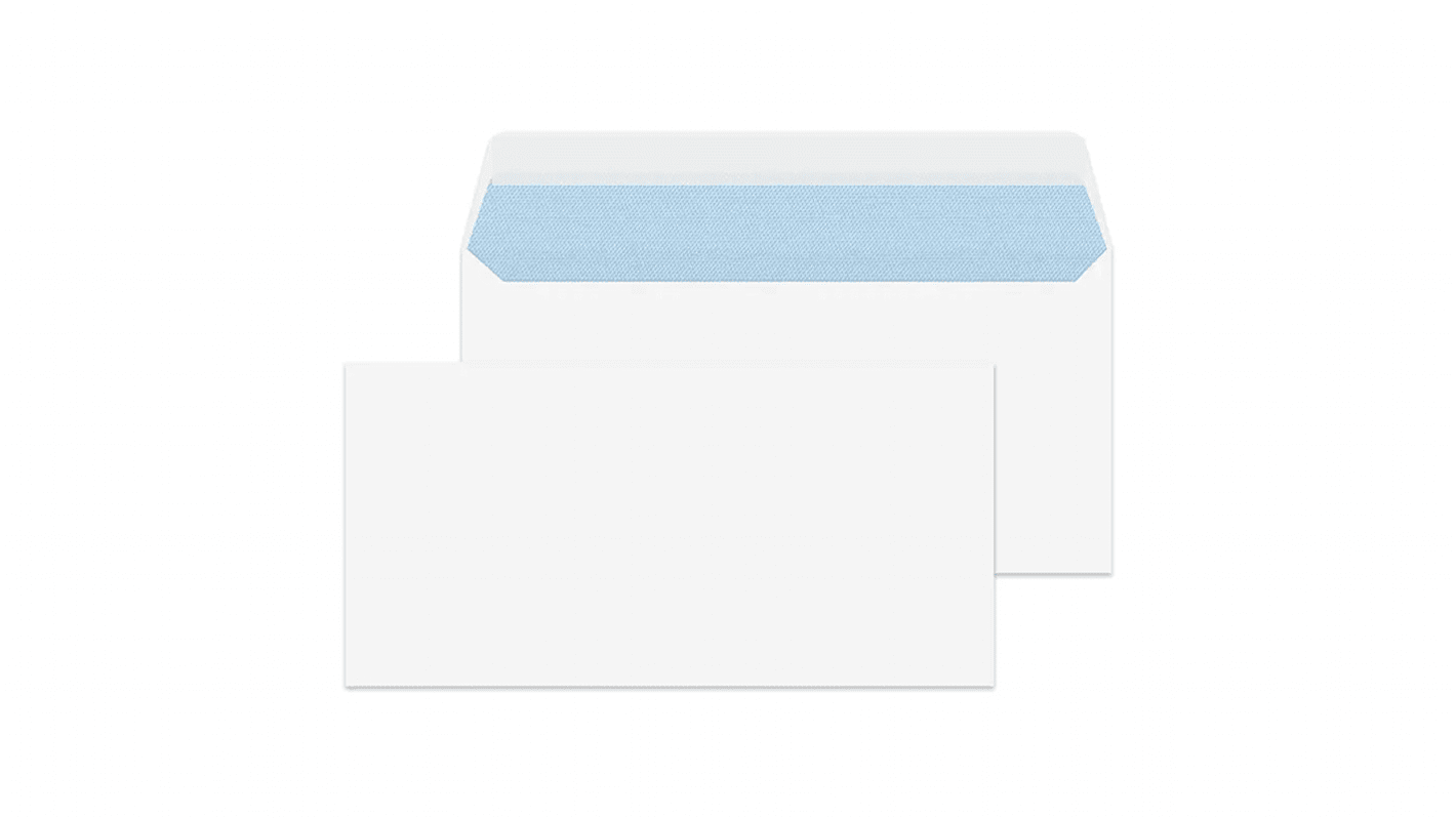 White DL No Peel/Seal Mailing Envelope