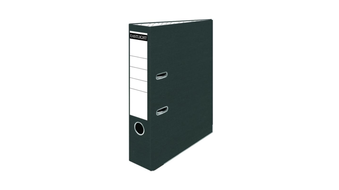 PASTOREG Black A4 Lever Arch Clip File, Ring Binder