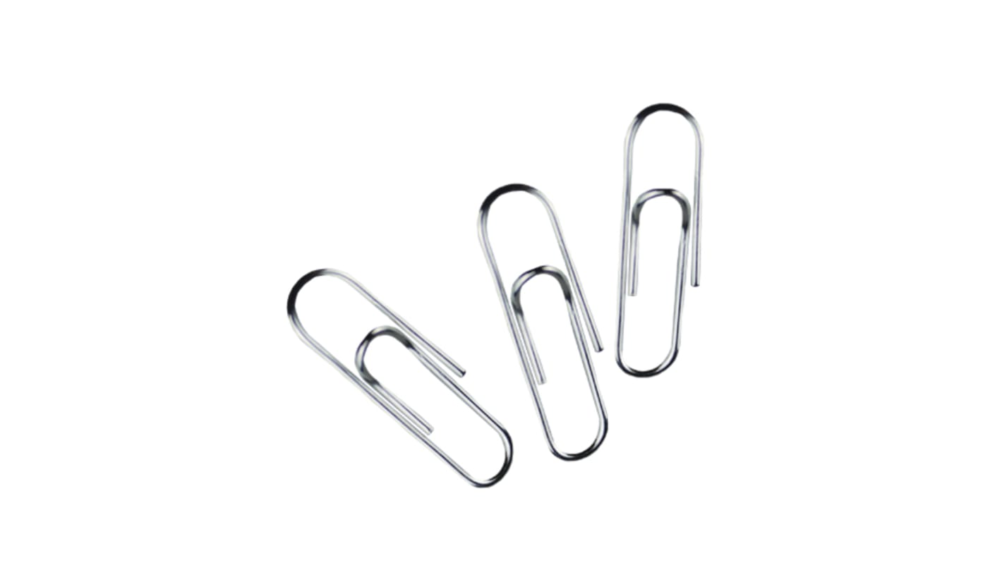 Clip sujetapapeles Whitecroft Essentials x 22mm, Acero